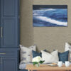 Benson Taupe Faux Fabric Wallpaper - Image 2