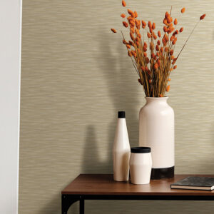 Benson Yellow Faux Fabric Wallpaper