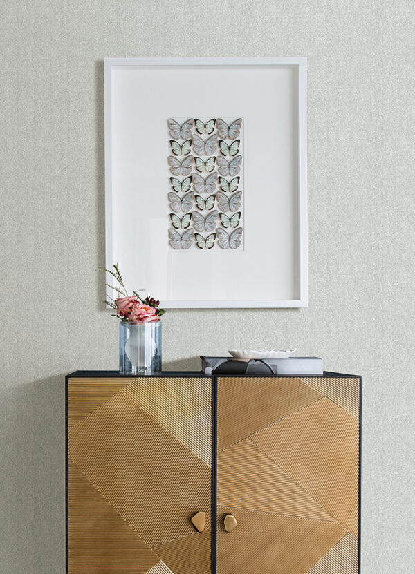 Ashbee Light Grey Tweed Wallpaper - Image 3
