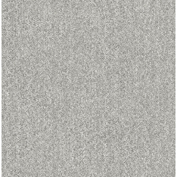 Ashbee Dark Grey Tweed Wallpaper