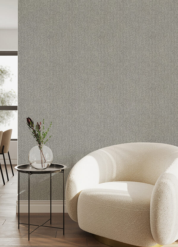Ashbee Dark Grey Tweed Wallpaper - Image 2