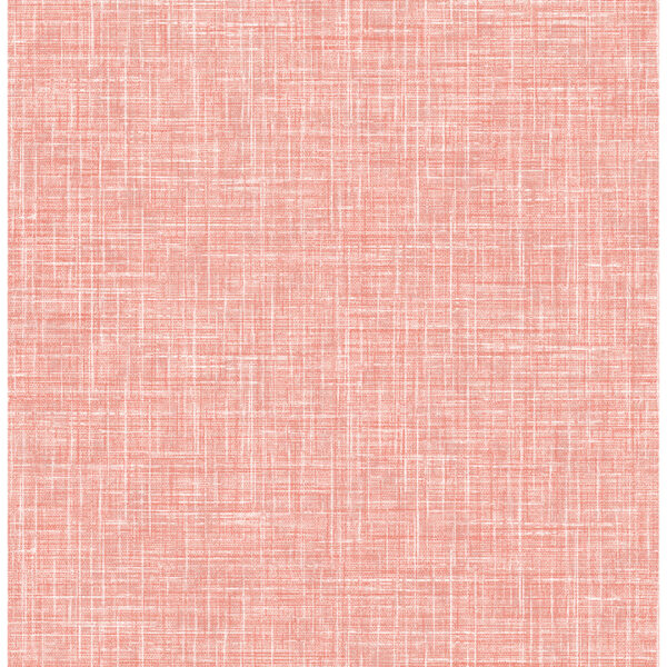 Emerson Coral Linen Wallpaper