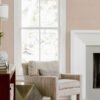 Agave Light Pink Faux Grasscloth Wallpaper - Image 2