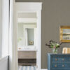 Walcott Light Grey Stitched Trellis Wallpaper - Image 2