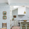 Callaway Light Blue Woven Stripes Wallpaper - Image 2