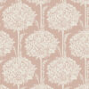 Zaria Apricot Topiary Wallpaper