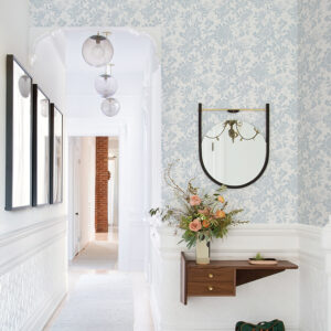 Helen Light Blue Floral Trail Wallpaper