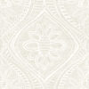 Scout Light Grey Floral Ogee Wallpaper