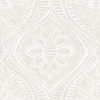 Scout Lavender Floral Ogee Wallpaper