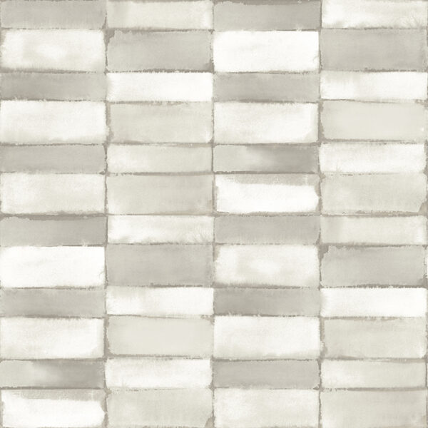 Braden Silver Tile Wallpaper