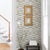 Braden Silver Tile Wallpaper - Image 2