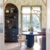 Augusta Butter Flock Damask Wallpaper - Image 4