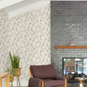 Serena Coffee Chinoiserie Wallpaper