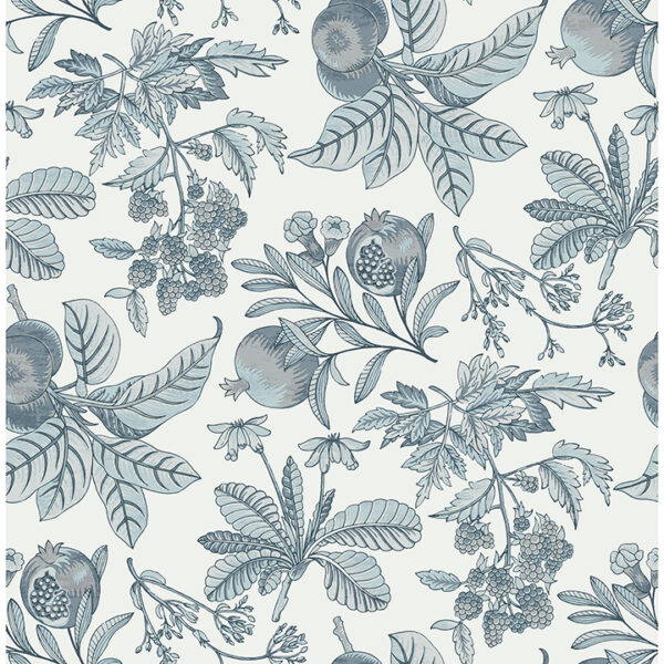 0086899 cecilia light blue fruit wallpaper