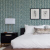 0086994 myrtle sea green abstract stripe wallpaper