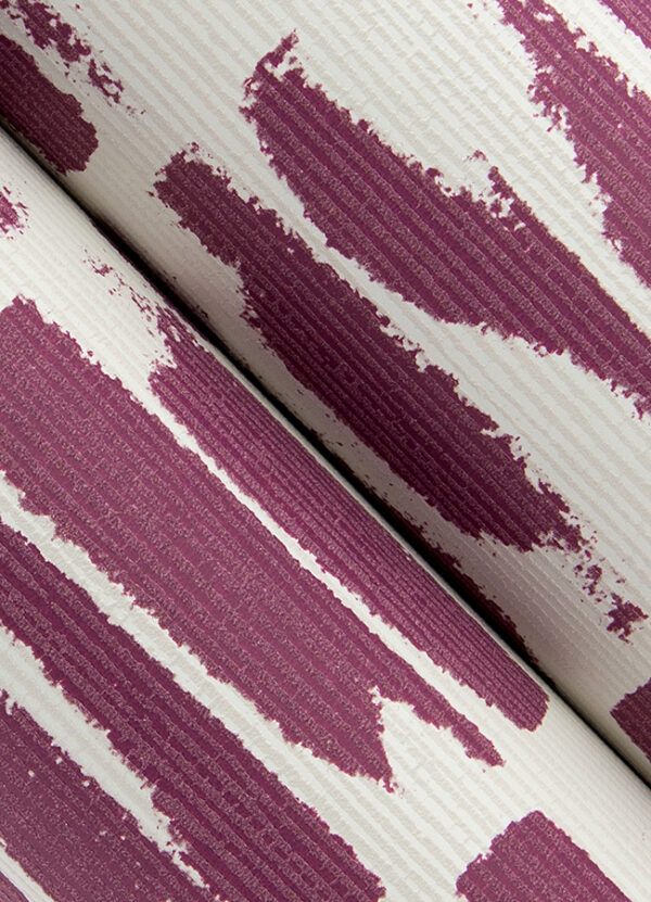 0087001 myrtle purple abstract stripe wallpaper