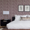 0087002 myrtle purple abstract stripe wallpaper