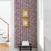 0087003 myrtle purple abstract stripe wallpaper