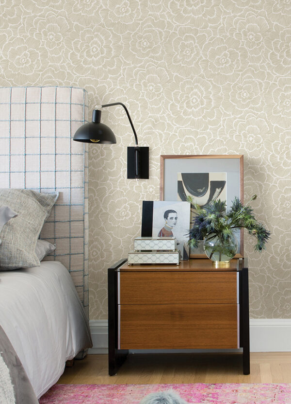 0087022 periwinkle stone textured floral wallpaper