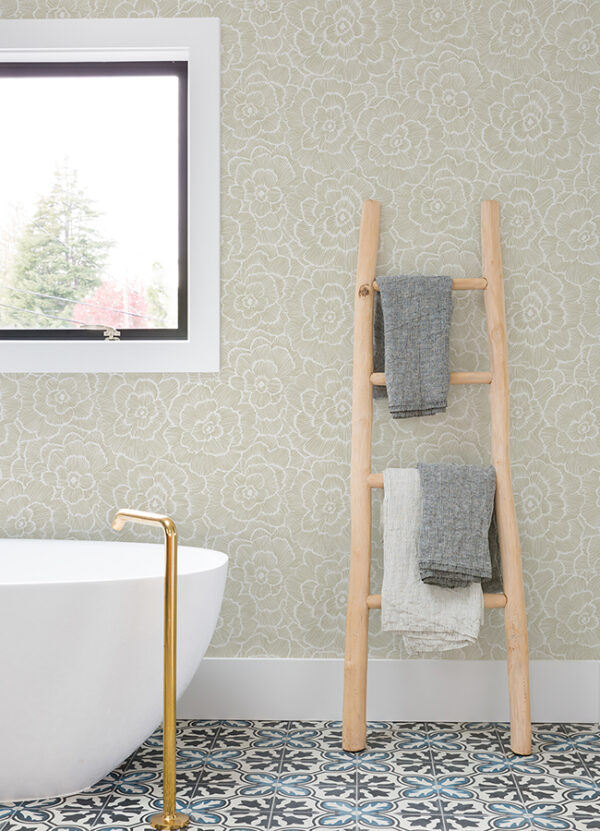 0087023 periwinkle stone textured floral wallpaper