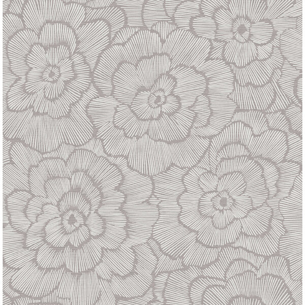 0087024 periwinkle sterling textured floral wallpaper