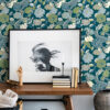 0087056 yanci teal dragon wallpaper