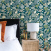 0087057 yanci teal dragon wallpaper