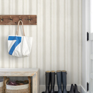 Alena Light Grey Soft Stripe Wallpaper