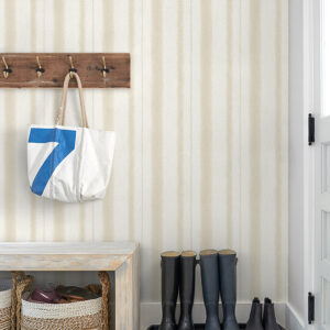 Alena Beige Soft Stripe Wallpaper