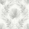 0087466 calla grey painted palm wallpaper