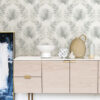 0087468 calla grey painted palm wallpaper