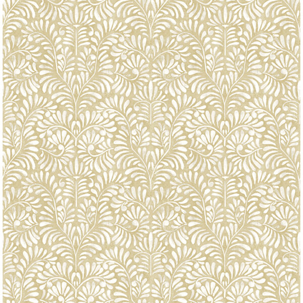 0087472 elma honey fiddlehead wallpaper