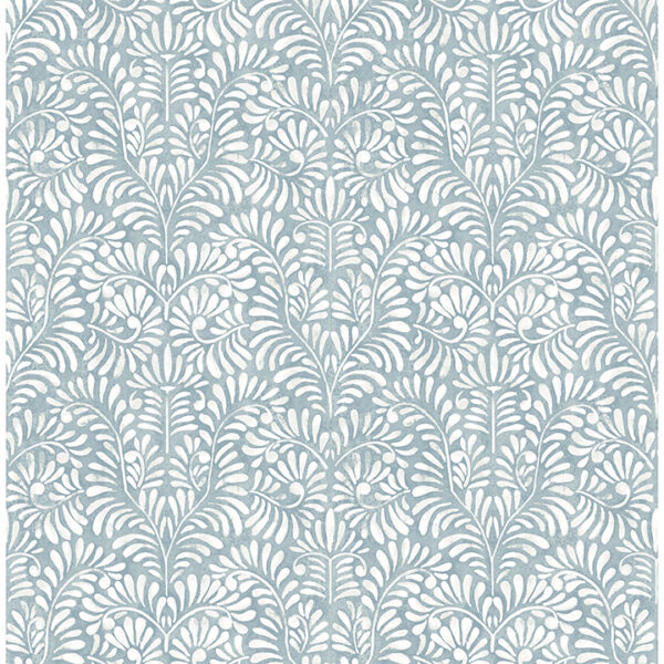 0087475 elma sky blue fiddlehead wallpaper
