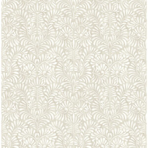 0087481 elma taupe fiddlehead wallpaper