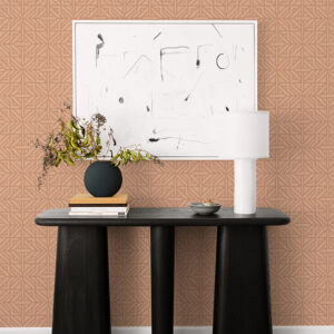Hesper Rust Geometric Wallpaper