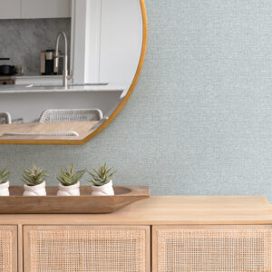 Minerva Sky Blue Texture Geometric Wallpaper