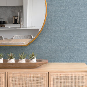 Minerva Denim Texture Geometric Wallpaper