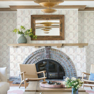 Perrin Lavender Gem Geometric Wallpaper