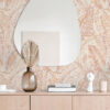 0087570 fildia orange botanical wallpaper