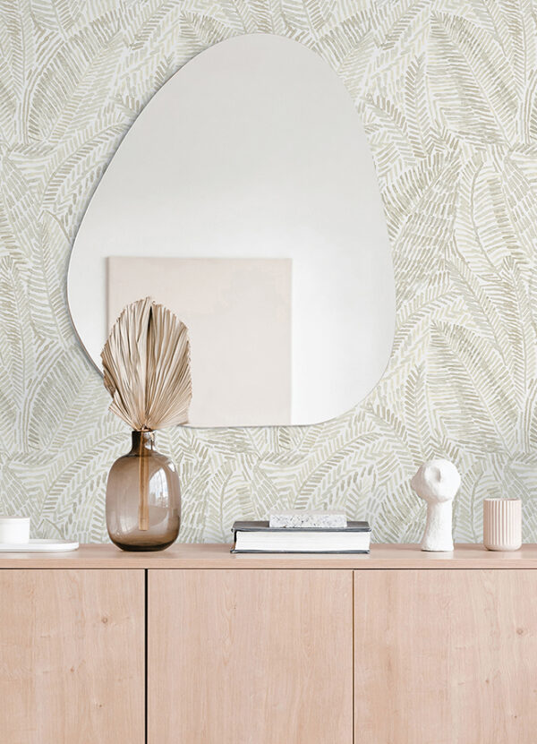 0087573 fildia taupe botanical wallpaper