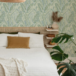 Fildia Green Botanical Wallpaper