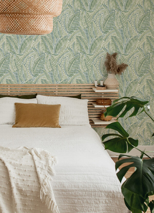 0087581 fildia green botanical wallpaper