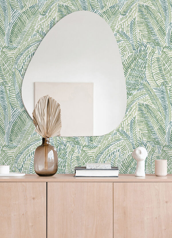 0087582 fildia green botanical wallpaper