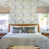 0087591 odele sky blue geometric archways wallpaper