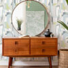 0087592 odele sky blue geometric archways wallpaper