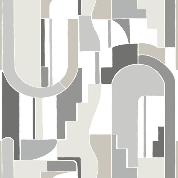 0087597 odele stone geometric archways wallpaper