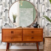 0087600 odele stone geometric archways wallpaper