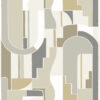 0087601 odele dark honey geometric archways wallpaper