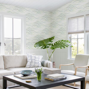 Kasia Sea Green Abstract Wallpaper