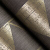 Fairbank Chocolate Linen Geometric Wallpaper by Scott Living - Image 3